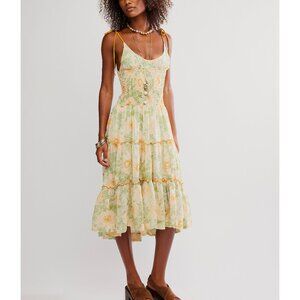 🎉LAST CHANCE🎉 FREE PEOPLE Adriel Midi Dress / Ivory Combo